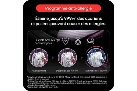 Sèche-linge pompe à chaleur Lg RH9X71WH Blanc