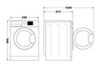 Sèche-linge pompe à chaleur Whirlpool C WD 95M WBR FR Blanc